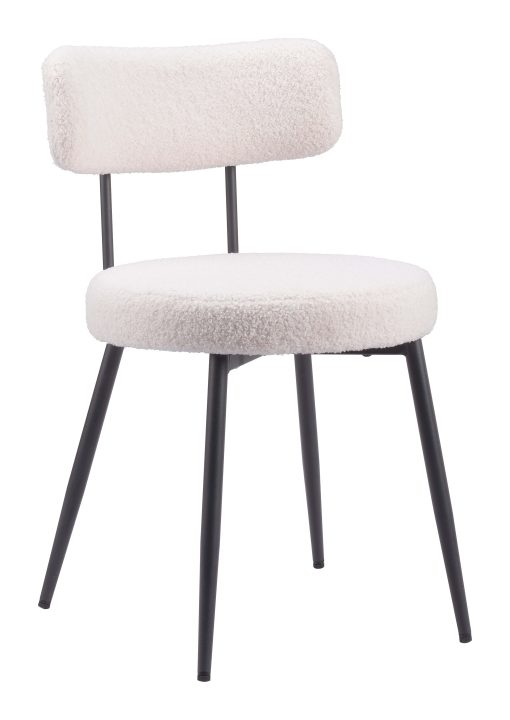 Zuo Blanca Dining Accent Chairs, Ivory, Set Of 2 Chairs - Image 2