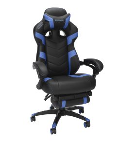 RESPAWN 110 Pro Gaming Chair, With Footrest & Headrest Pillow, Blue, RSP110V2BLU