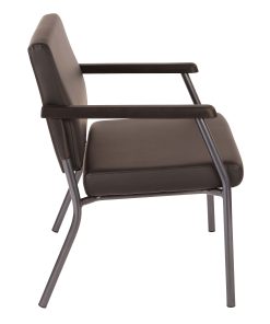 Office Star Bariatric Big & Tall Chair, Dillion Fabric With Arms, Black 2