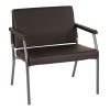 Lifestyle Solutions Birmingham Polyester Sofa, 34-5/8”H x 75-5/8”W x 31-1/8”D, Smoke 3