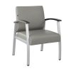 Bush Business Furniture Arrive Waiting Room Guest Chair With Arms, Light Gray, Standard Delivery
