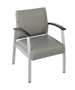 Bush Business Furniture Arrive Waiting Room Guest Chair With Arms, Light Gray, Standard Delivery 2