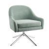 Boss Office Products Fabric Deluxe Posture Task Chair With Loop Arms, Blue/Black 4
