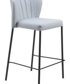 Zuo Linz Counter-Height Stools, Gray, Set Of 2 Stools 2