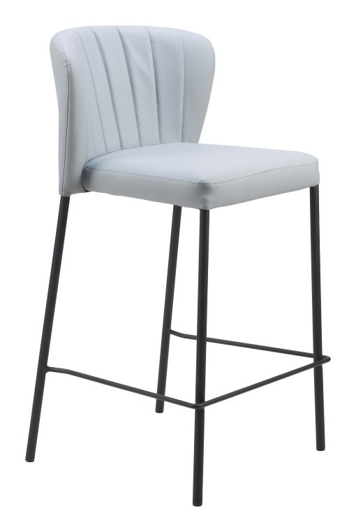 Zuo Linz Counter-Height Stools, Gray, Set Of 2 Stools - Image 2