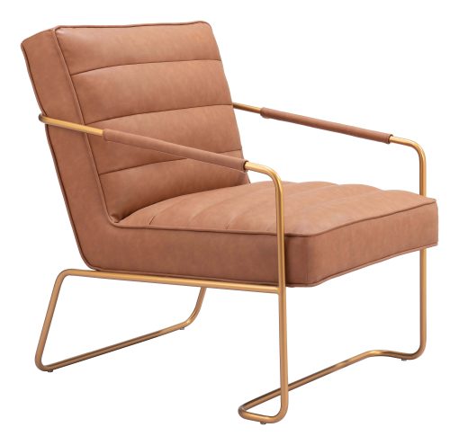 Zuo Dallas Accent Chair, Vintage Brown - Image 2