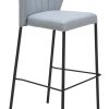 Lorell® Linen Fabric Accent Chair, Gray/Walnut 4