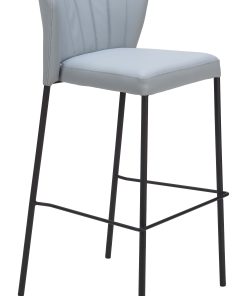 Zuo Linz Barstools, Gray, Set Of 2 Barstools