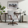 Flash Furniture Mesh Low-Back Swivel Chair, Blue/Black 4