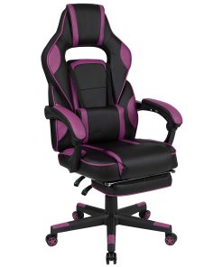 Flash Furniture X40 Gaming Chair With Fully Reclining Back And Arms, Black/Purple 2