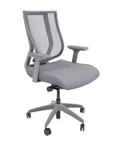 VARI Ergonomic Nylon High-Back Task Chair, Gray