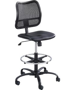 Safco® Vue Mesh/Vinyl Chair, Black 2