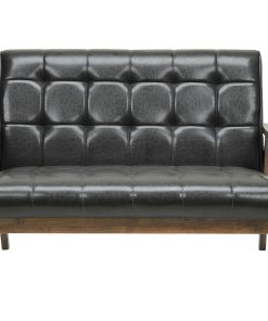 Baxton Studio Levin Loveseat, Brown