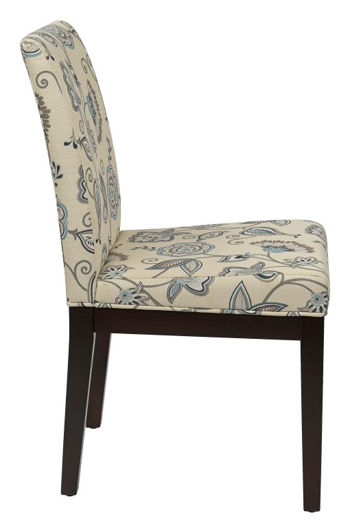 Ave Six Dakota Parsons Chair, Avignon Sky/Dark Brown - Image 2