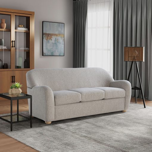 Lifestyle Solutions Gilroy Sofa, 32-3/4”H x 76”W x 33-1/10”D, Pebble - Image 2