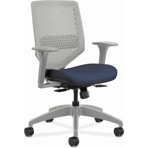 HON® Solve Fabric Mid-Back Task Chair, Midnight/Titanium - Image 2