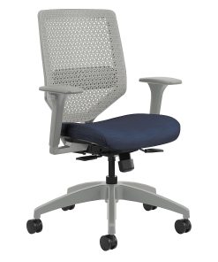 HON® Solve Fabric Mid-Back Task Chair, Midnight/Titanium