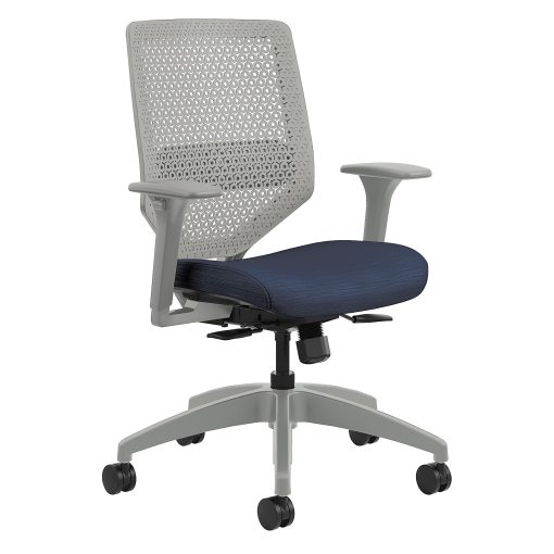 HON® Solve Fabric Mid-Back Task Chair, Midnight/Titanium