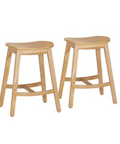 Linon Carberry Backless Counter Stools, Natural, Set Of 2 Stools