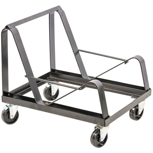 Lorell Stack Chair Dolly, 25.50"L x 20"W x 22.75"H, Steel Frame, Black - Image 2