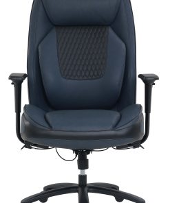 Shaquille O’Neal™ Nereus XXL Ergonomic Bonded Leather High-Back Executive Chair, Blue 2