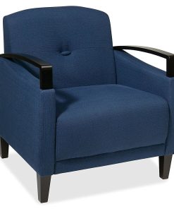 Ave Six Main Street Woven Arm Chair, Indigo/Espresso 2