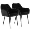 Baxton Studio Garold Dining Chairs, Beige/Black, Set Of 2 Chairs 4