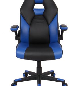 RS Gaming™ RGX Faux Leather High-Back Gaming Office Chair, Black/Blue, BIFMA Compliant 2