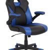 RS Gaming™ RGX Faux Leather High-Back Gaming Office Chair, Black/Blue, BIFMA Compliant
