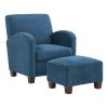 Office Star Main Street Guest Accent Chair, Green/Brown 4