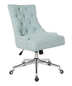 Office Star Amelia Office Chair, Mint/Chrome 2