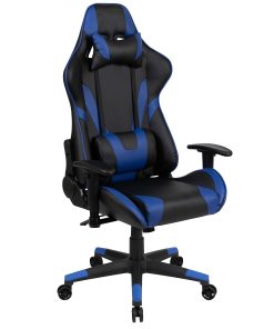 Flash Furniture X20 Ergonomic LeatherSoft High-Back Racing Gaming Chair, Blue 2