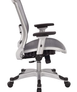 Office Star™ Space Seating 317 Series Ergonomic Mesh High-Back Executive Chair, Platinum 2
