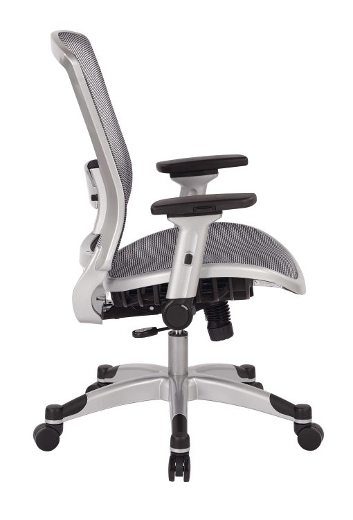 Office Star™ Space Seating 317 Series Ergonomic Mesh High-Back Executive Chair, Platinum - Image 2