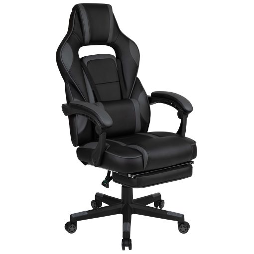 Flash Furniture X40 Gaming Chair With Fully Reclining Back And Arms, Black/Gray - Image 2