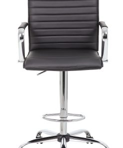 Boss Office Products Drafting Stool, Black/Chrome 2