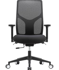 WorkPro® 4000 Series Multifunction Ergonomic Mesh/Fabric High-Back Executive Office Chair, Black/Black, BIFMA Compliant 2