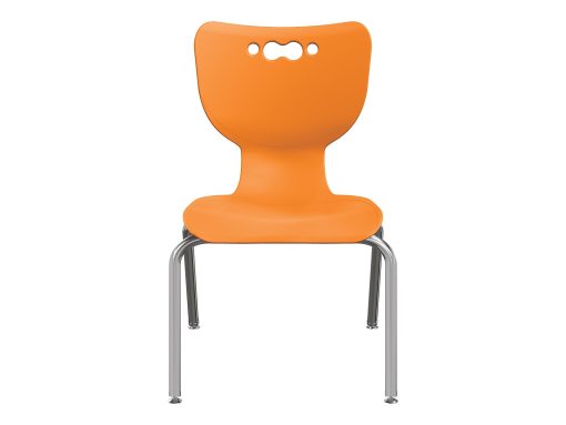 MooreCo Hierarchy Armless Chair, 14" Seat Height, Orange - Image 2