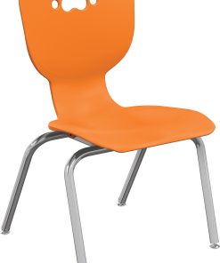MooreCo Hierarchy Armless Chair, 14" Seat Height, Orange