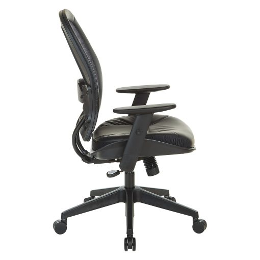 Office Star™ Space 57 Series Dark Air Grid Back Ergonomic Mesh High-Back Managers Office Chair, Black - Image 2