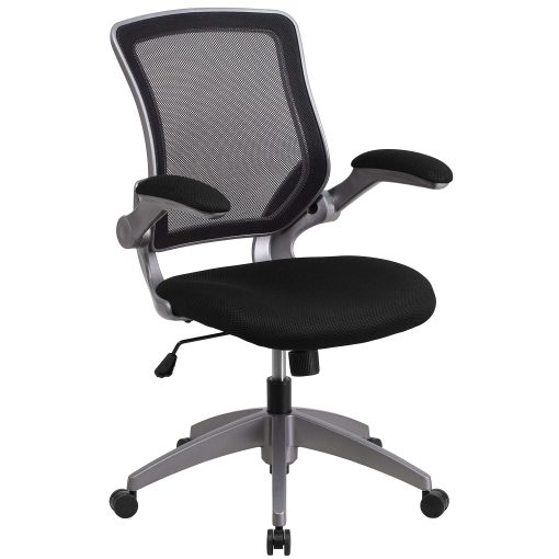 Flash Furniture Ergonomic Mesh Mid-Back Task Chair, Black - Image 2
