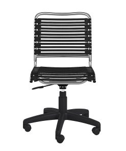 Eurostyle Allison Bungie Low-Back Commercial Office Chair, Black/Silver 2