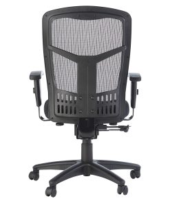 Lorell® Ergonomic Mesh/Fabric High-Back Chair, Synchro Tilt, Black 2