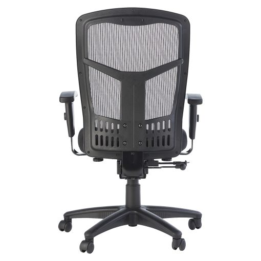 Lorell® Ergonomic Mesh/Fabric High-Back Chair, Synchro Tilt, Black - Image 2