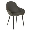 Office Star Lounge Loveseat, 33-1/2”H x 48”W x 28-3/4”D, Smoke 3