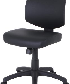 Lorell® PVC Task Chair, Black 2