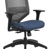 HON® Solve Fabric Mid-Back Task Chair, ReActiv Back, Midnight/Black