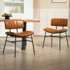 Linon Franklin Faux Leather Counter Stool, Espresso/Dark Brown 3