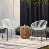 Zuo Josephine Barstools, Cream, Set Of 2 Barstools 3