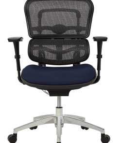 WorkPro® 12000 Series Ergonomic Mesh/Premium Fabric Mid-Back Chair, Black/Navy, BIFMA Compliant 2